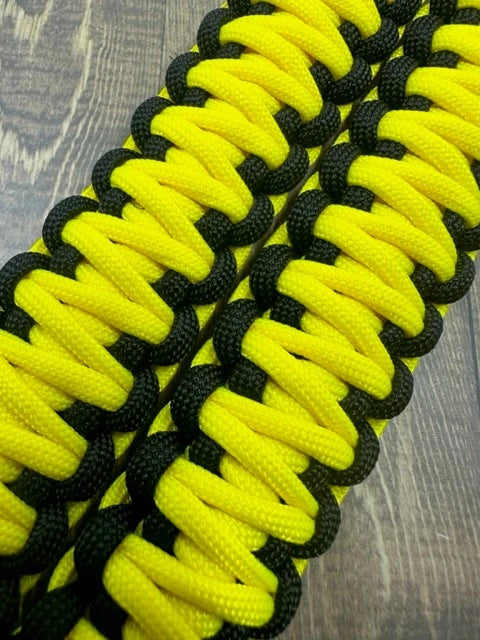 Canary Yellow paracord grab handles - Krawlergrips