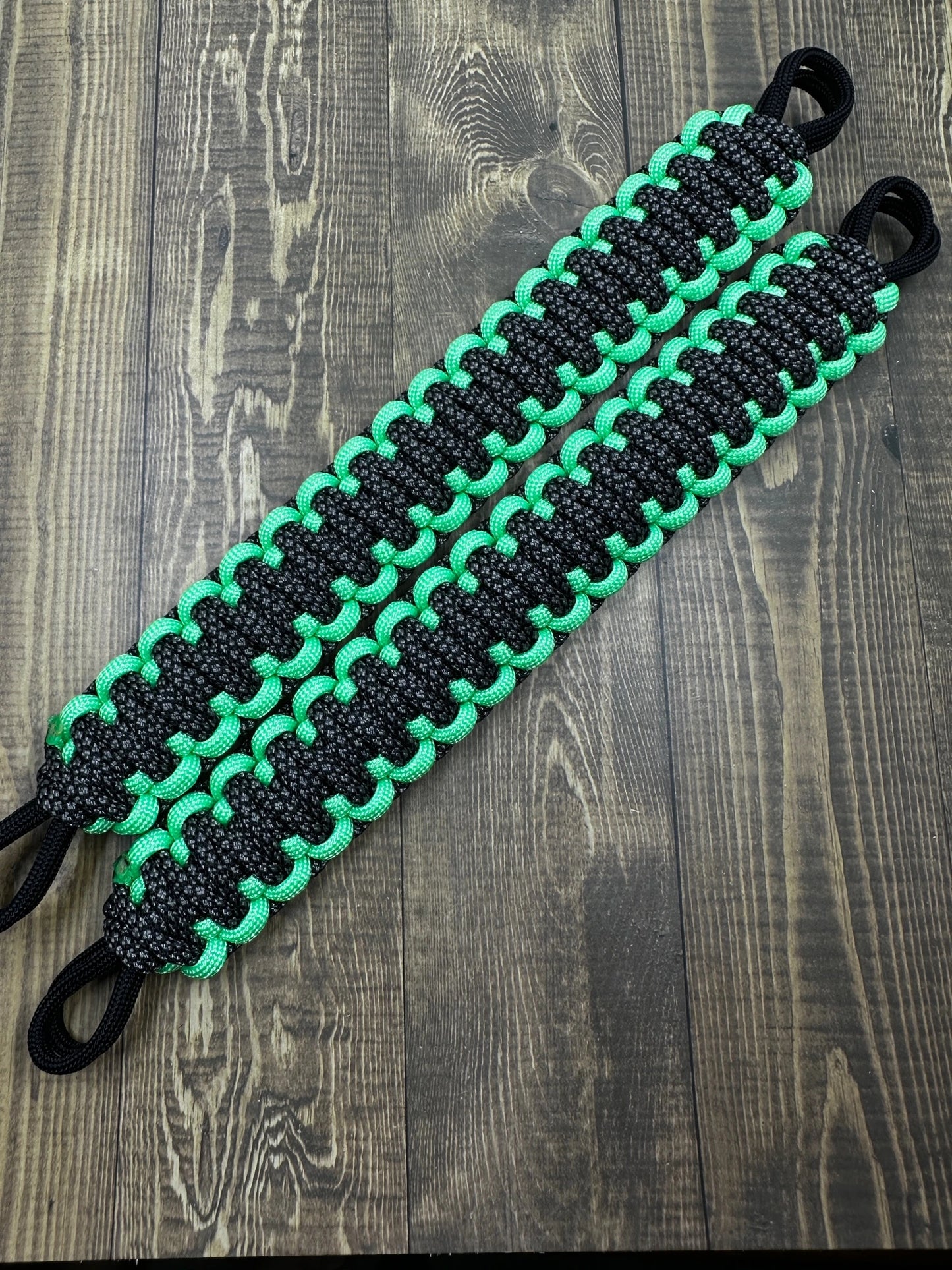 Charcoal Grey diamonds Mint grab handles - Krawlergrips