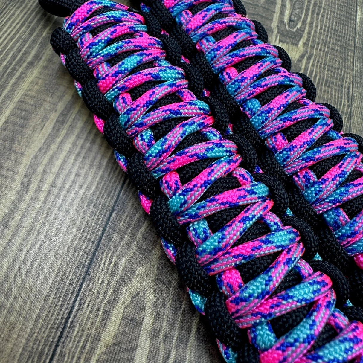 Pixie Stix paracord grab handles - krawlergrips