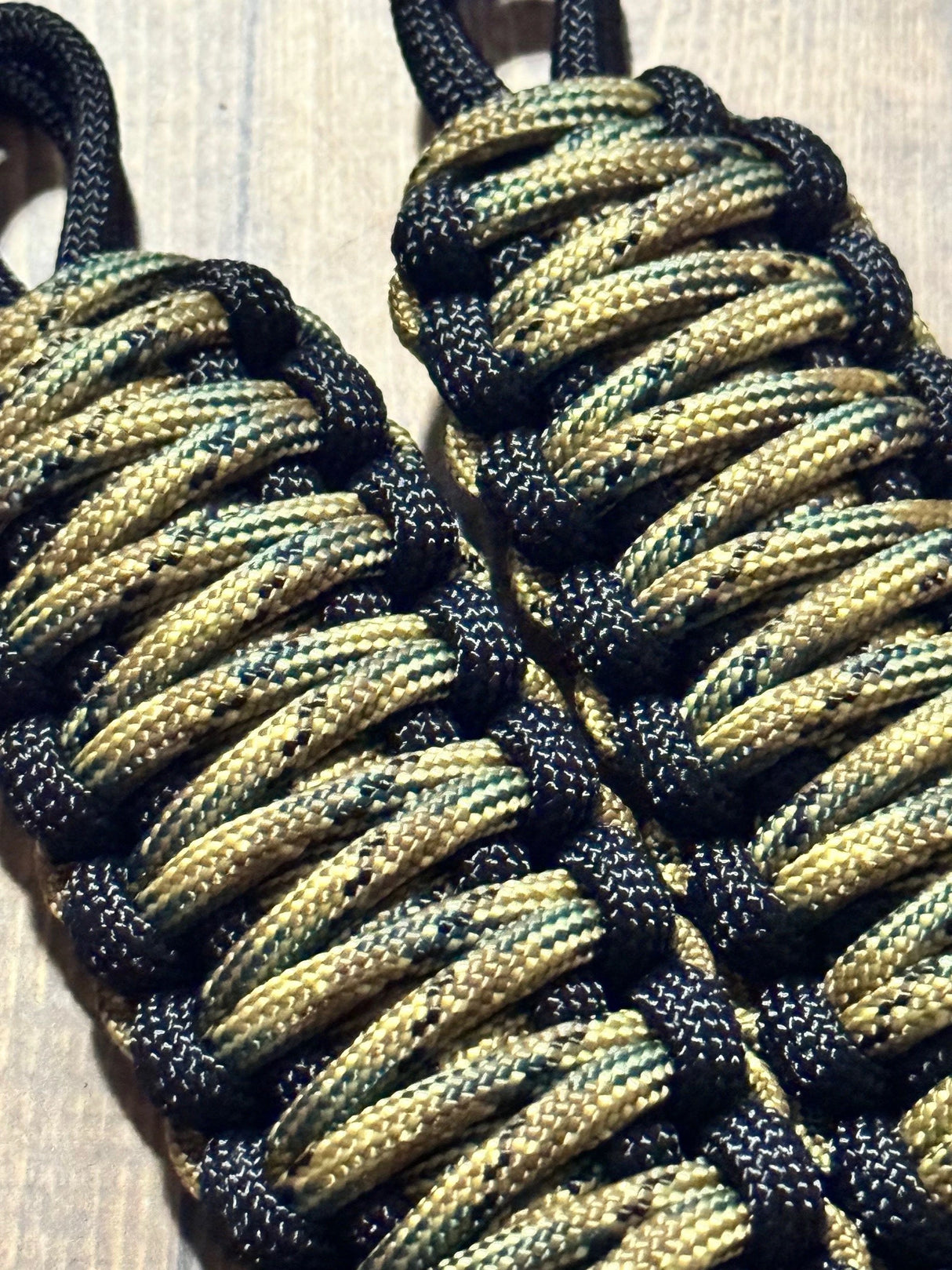 Limited run Tri Camo paracord grab handles set of 2