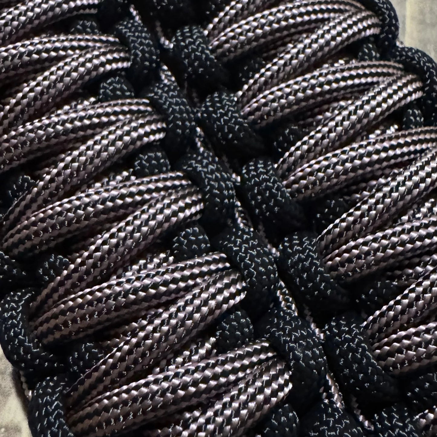 rose pink black stripe parcord grab handle Krawlergrips