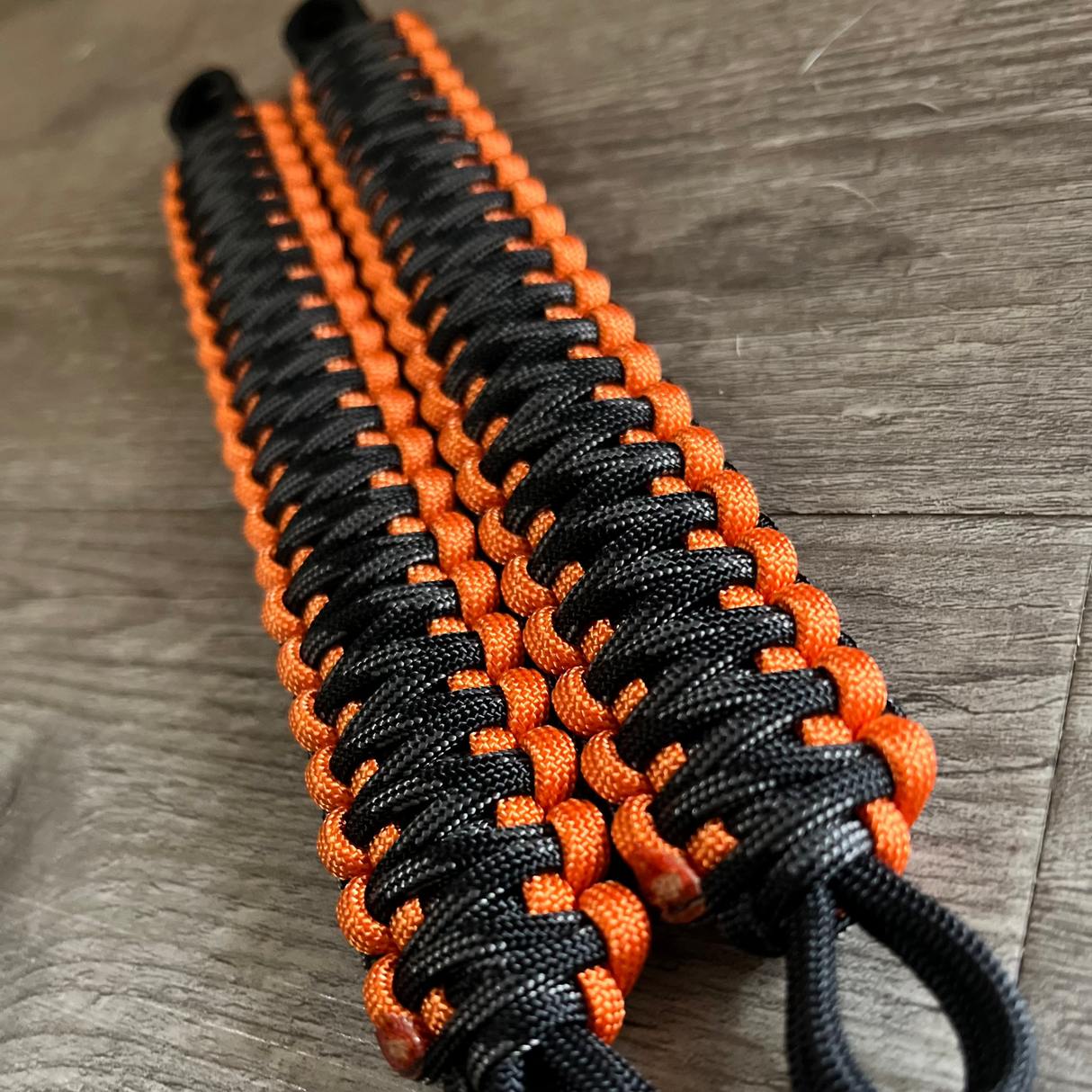 Krawler Grips Orange Touch of Grey Paracord grab handle