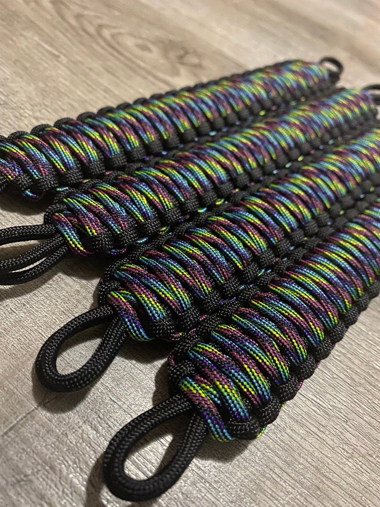 Krawler Grips Neon Stripes Paracord - Krawlergrips