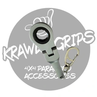 10mm Silver Matt spanner key ring | Krawlergrips