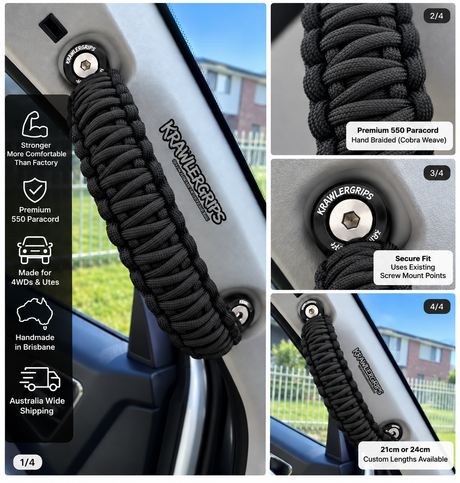 All Black Grab Handle Toyota Hilux