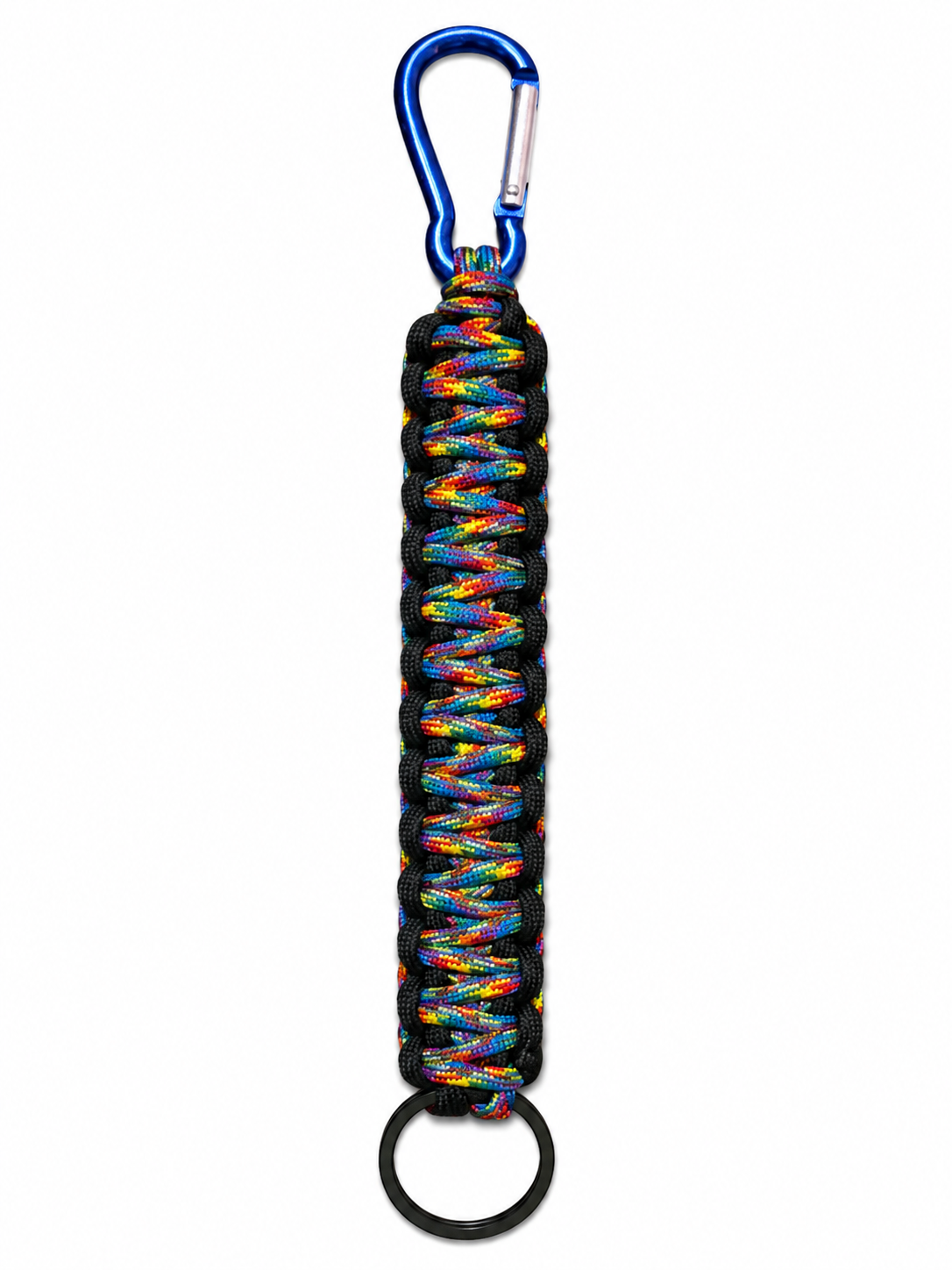 Ready made deluxe paracord keyring 23cm by Krawlergrips, hand braided in Brisbane