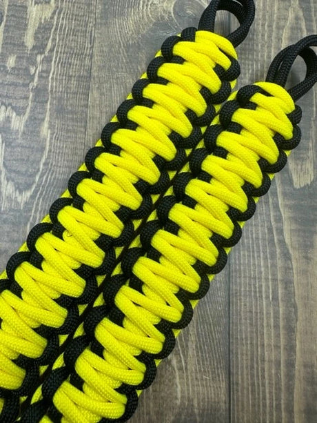 Canary Yellow paracord grab handles - Krawlergrips