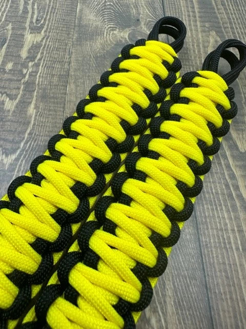 Canary Yellow paracord grab handles - Krawlergrips