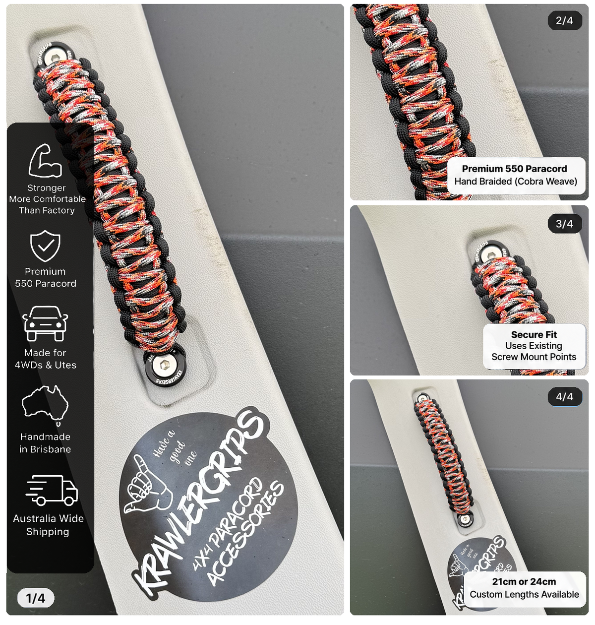 Cliff Hanger Grab Handle Ford Ranger — original product photos