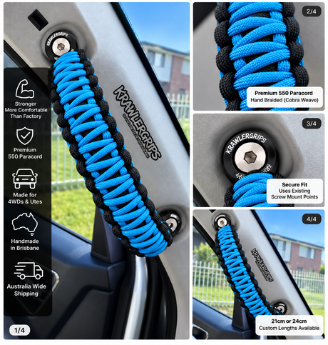 Colonial Blue Grab Handle Nissan Navara D40