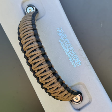 Coyote Braown paracord Grab Car handle | Krawlergrips

