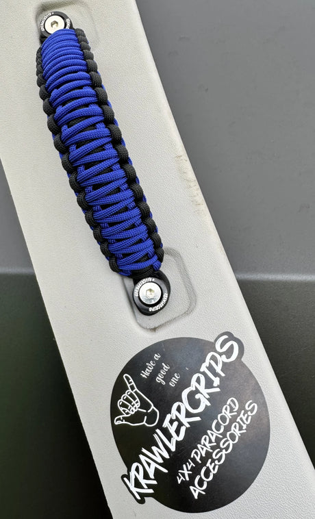 Electric blue kg 4x4  paracord car handles