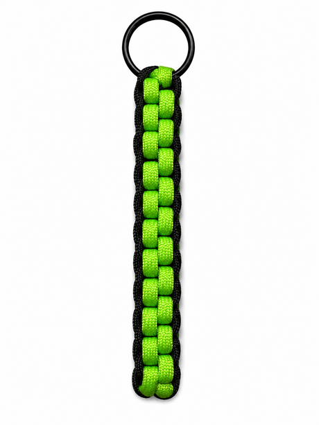Ready made deluxe paracord keyring 10cm by Krawlergrips, hand braided in Brisbane