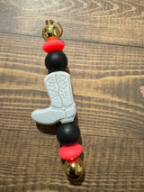 Cowboy boot key ring