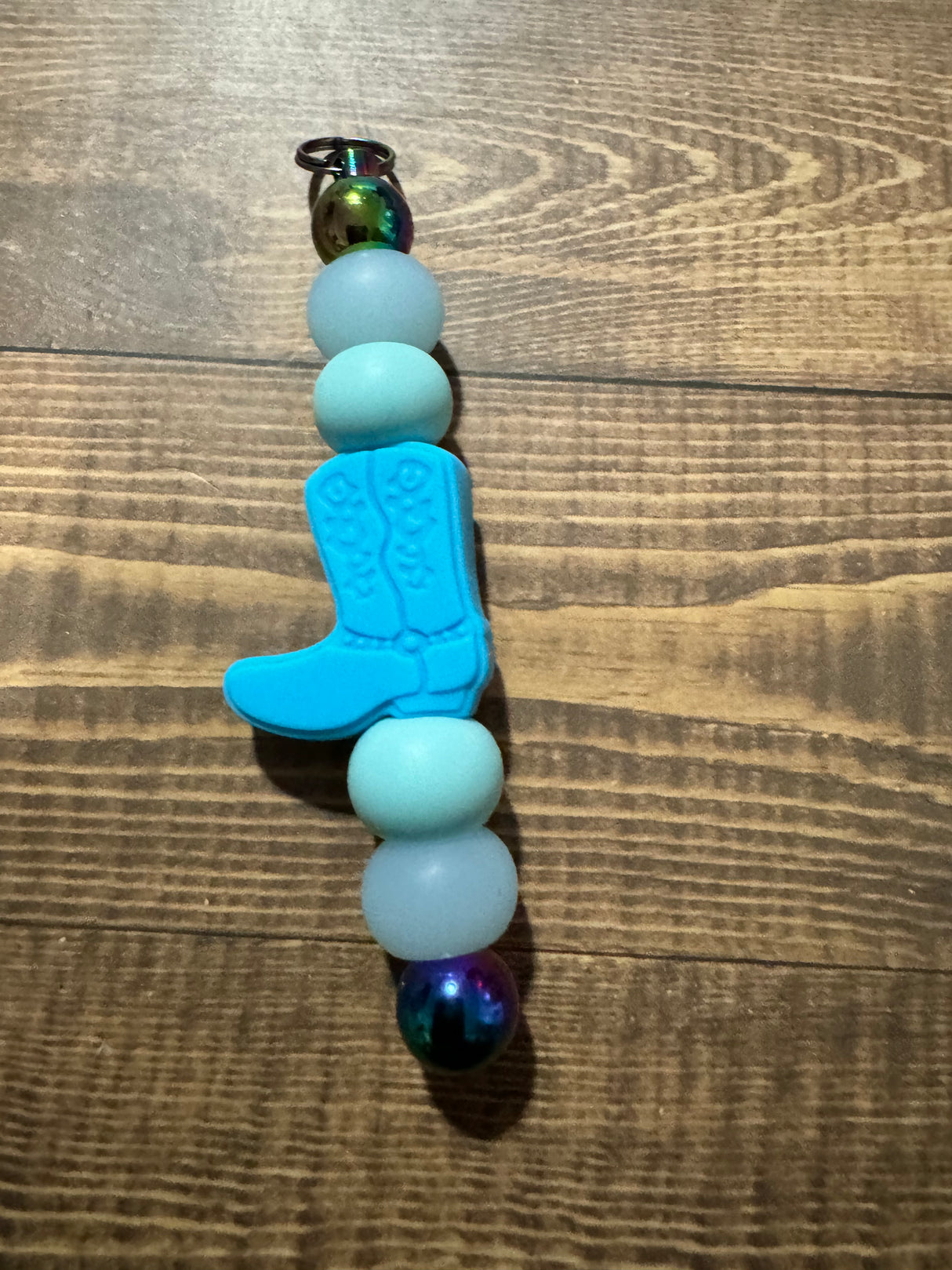 Cowboy boot key ring