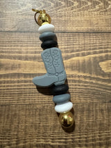 Cowboy boot key ring