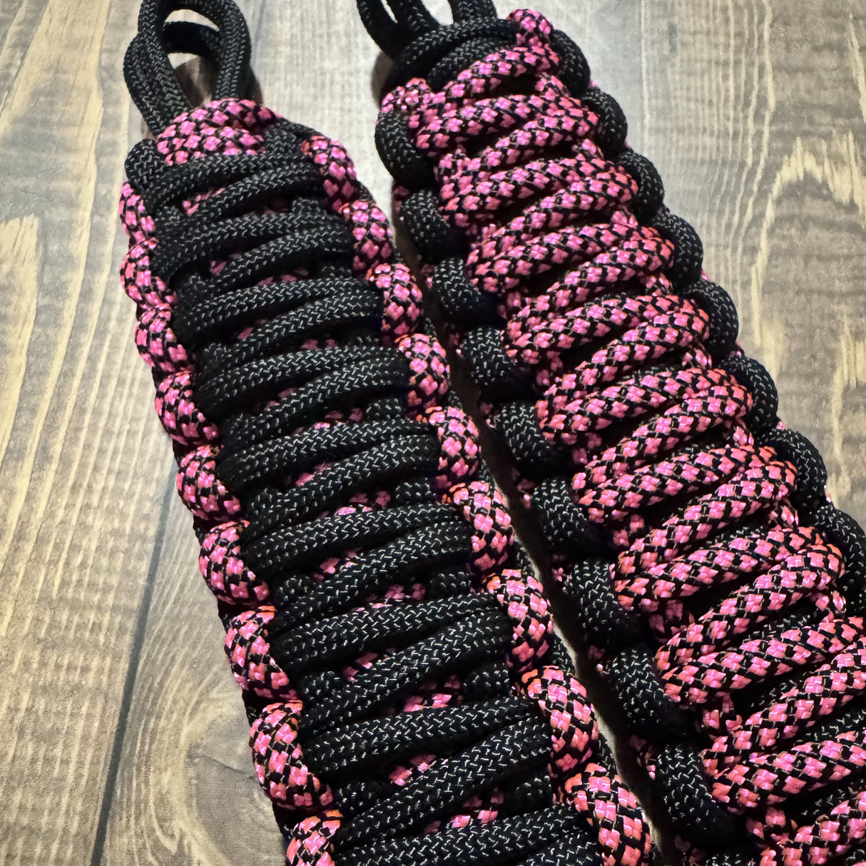 Neon pink diamond car grab handle accessory-krawlergrips