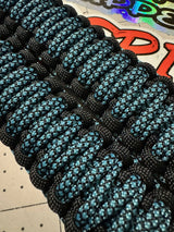 Neon Turquoise Diamonds 4x4 paracord grab handles | Krawlergrips