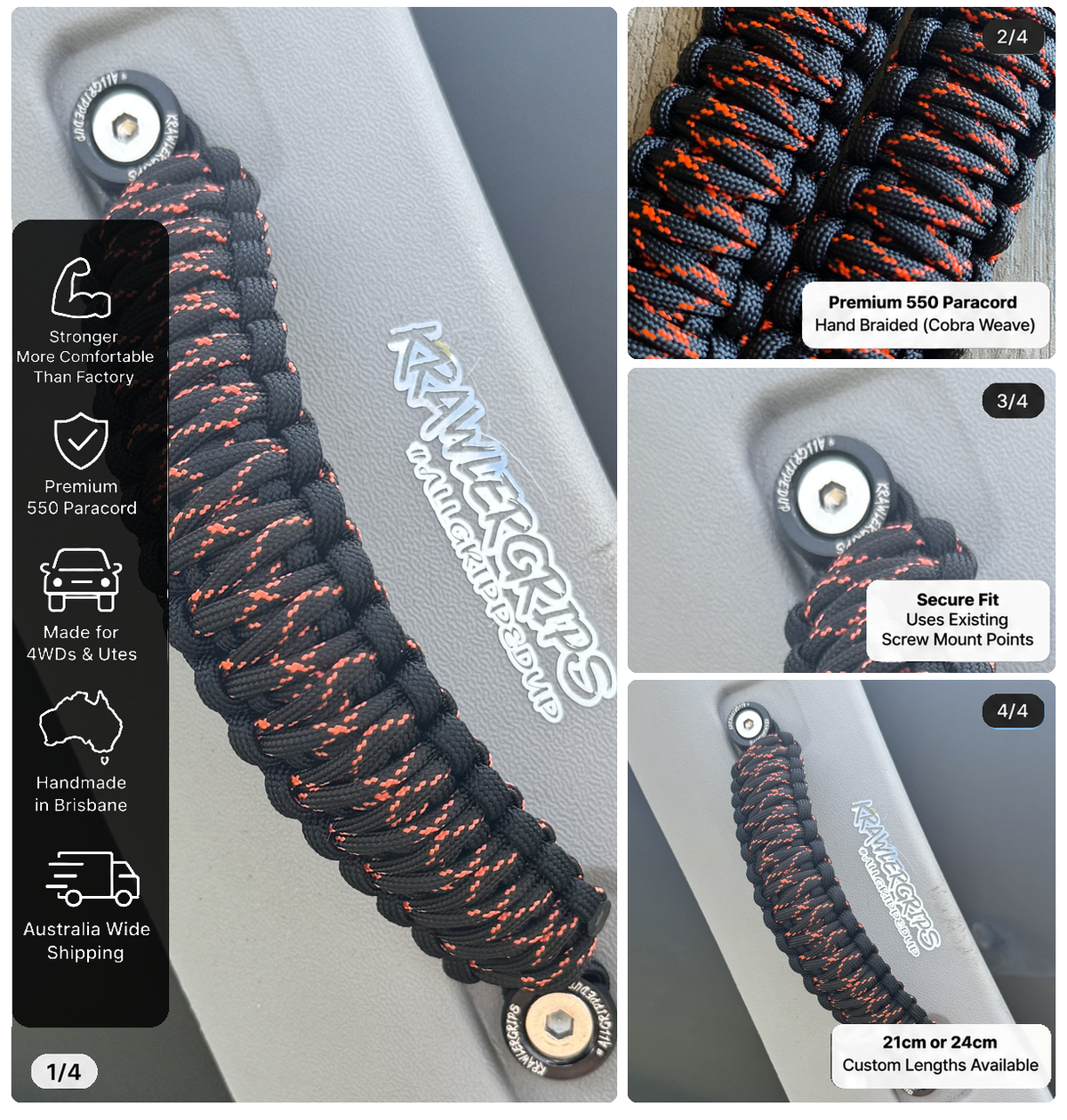 Neon Orange X Grab Handle Nissan Patrol — original product photos