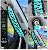 Neon Turquoise Grab Handle Jeep Wrangler