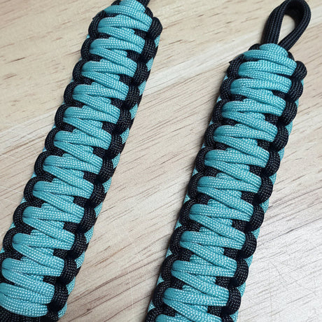 Limited run neon turquoise paracord grab handle 24cm