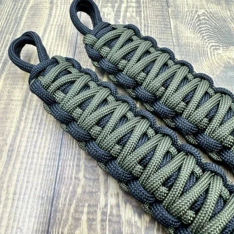 Olive Drab grab handles paracord- krawlergrips