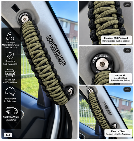 Olive Drab Grab Handle Isuzu D-MAX