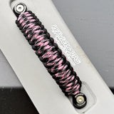 pink black 50/50 paracord handles krawlergrips