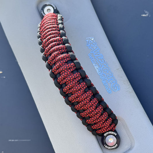 Red Diamonds Paracord gra handles | Krwlergrips