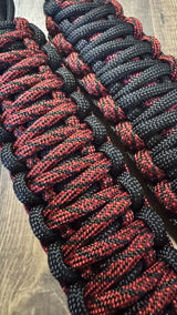 Krawlergrips Red Helix Paracord Grip Handles