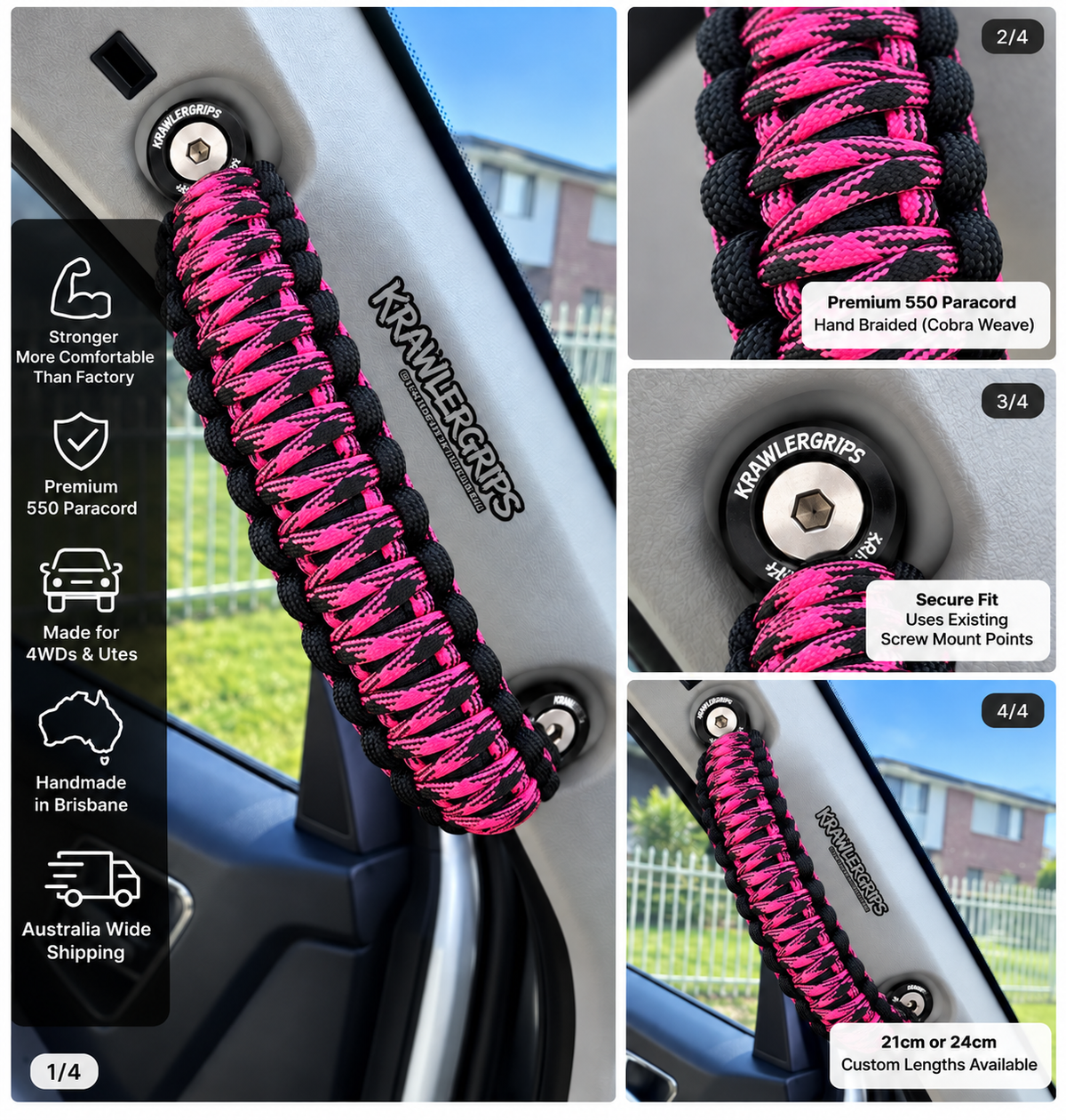 Rosa Noche Grab Handle Ford Everest