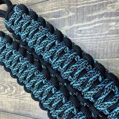 Neon turquoise helix grab handles - krawlergrips