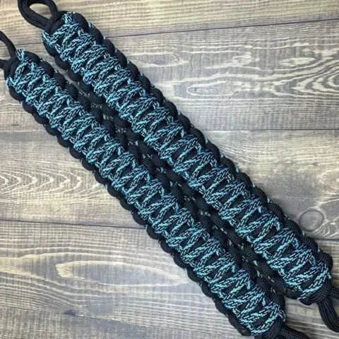 Neon turquoise helix grab handles - krawlergrips