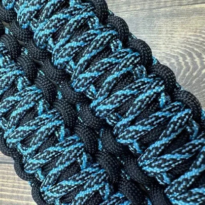 Neon turquoise helix grab handles - krawlergrips