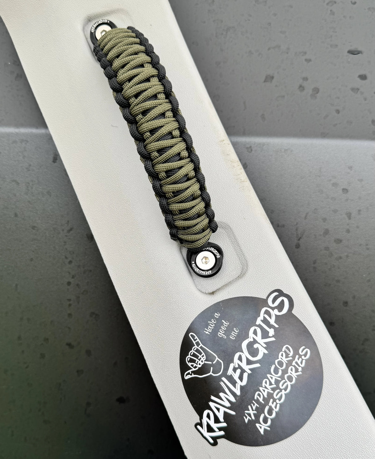 Olive drab paracord 4x4 handle