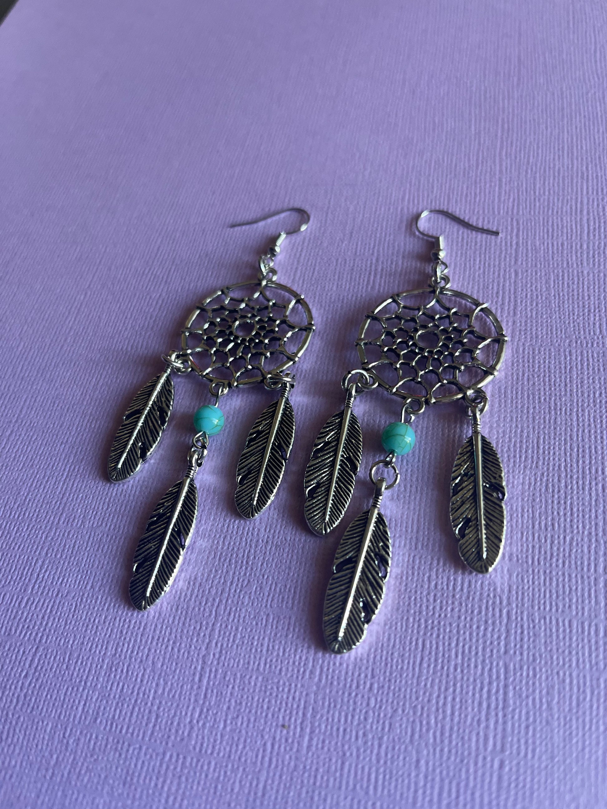 Kris Dream Catcher Earring Drop Feathers