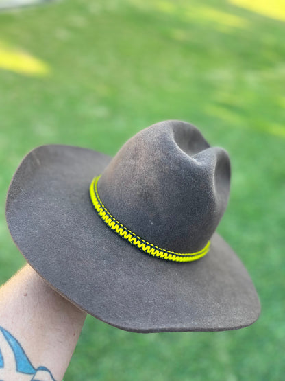 Yellow Paracord Hat Band