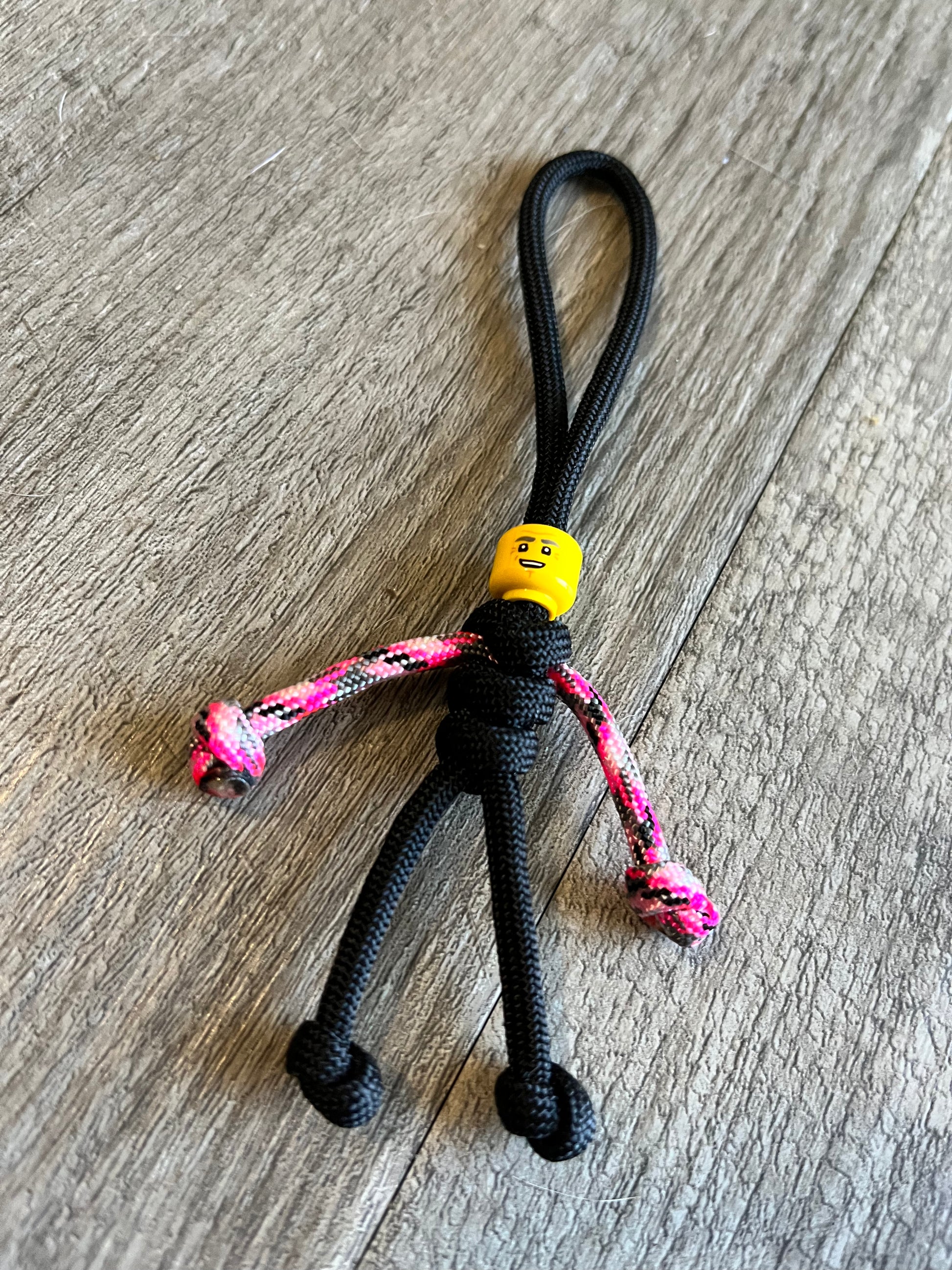Lego Head Paracord Key Ring Krawlergrips