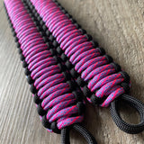 Krawler Grips Helix Baby Blue Neon Pink Paracord - Krawlergrips