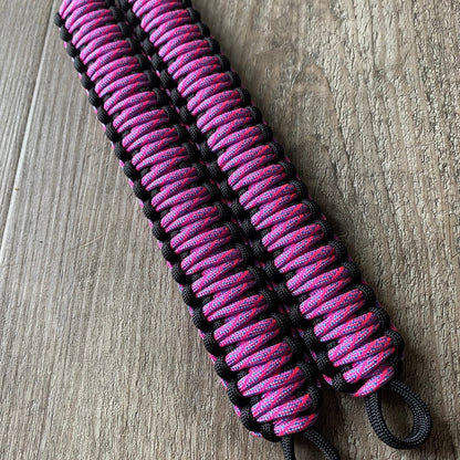 Krawler Grips Helix Baby Blue Neon Pink Paracord - Krawlergrips