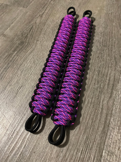 Krawler Grips Helix Electric Blue Neon Pink Paracord - Krawlergrips