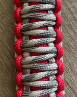 Krawler Grips Red Greyscale Paracord - Krawlergrips