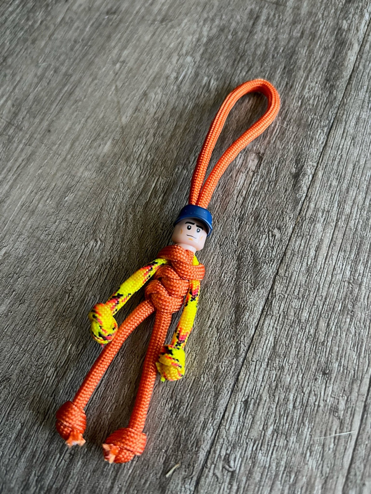 Lego Head Paracord Key Ring - Krawlergrips