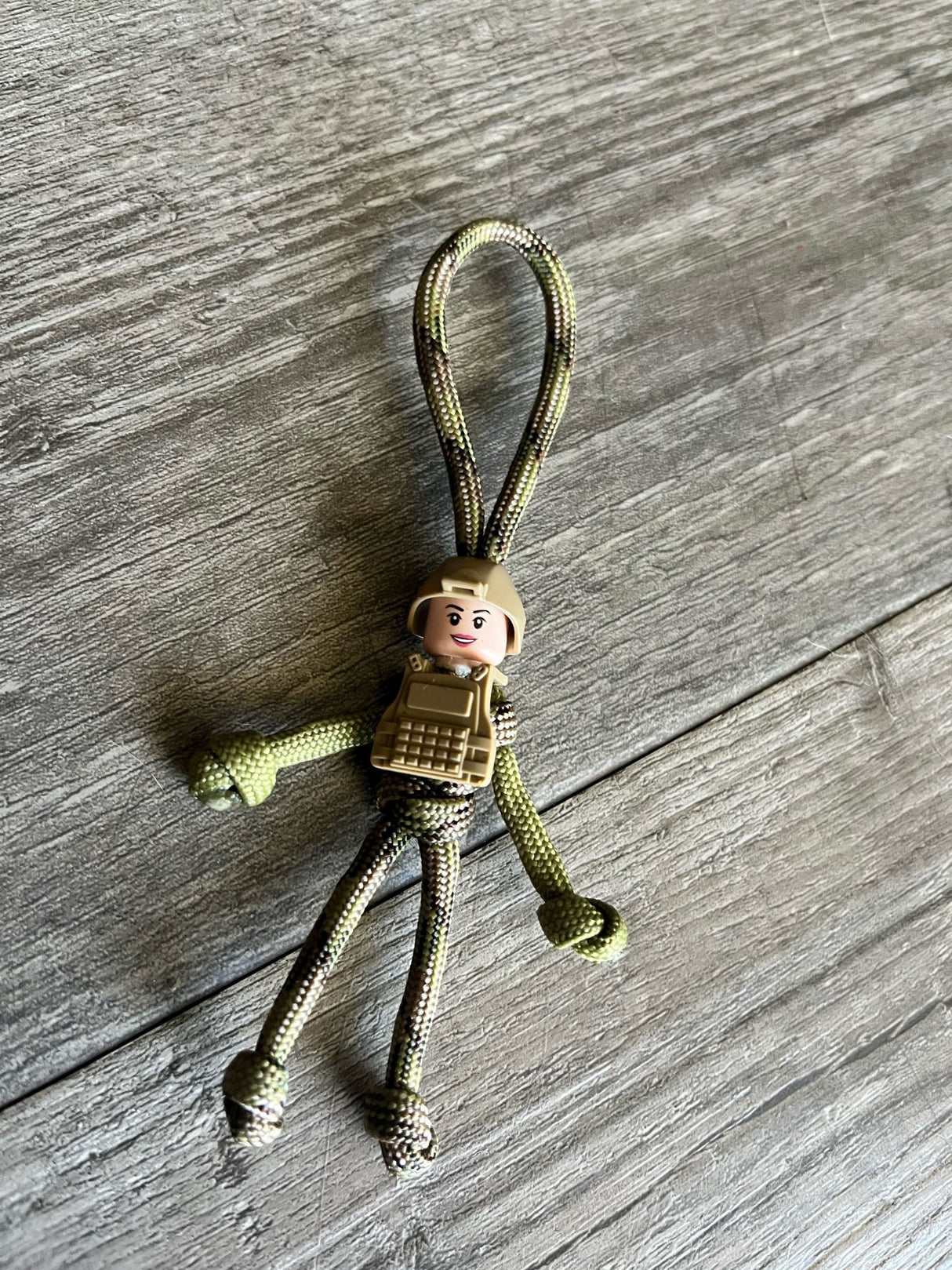 Lego Head Paracord Key Ring - Krawlergrips